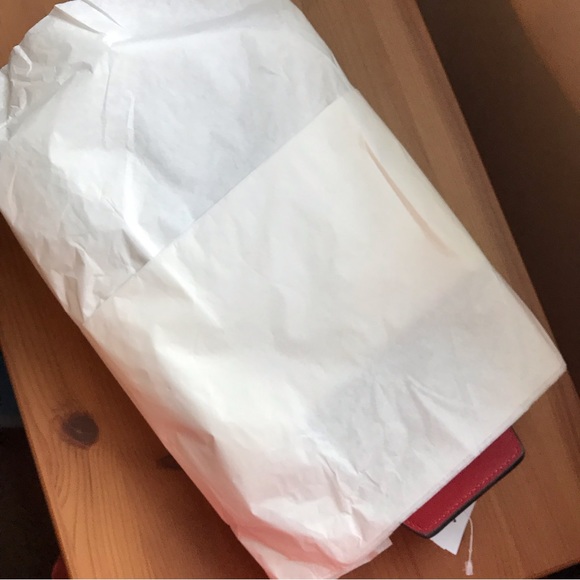 Coach Track Pack In Colorblock Signature Red Brown - Picture 11 of 11